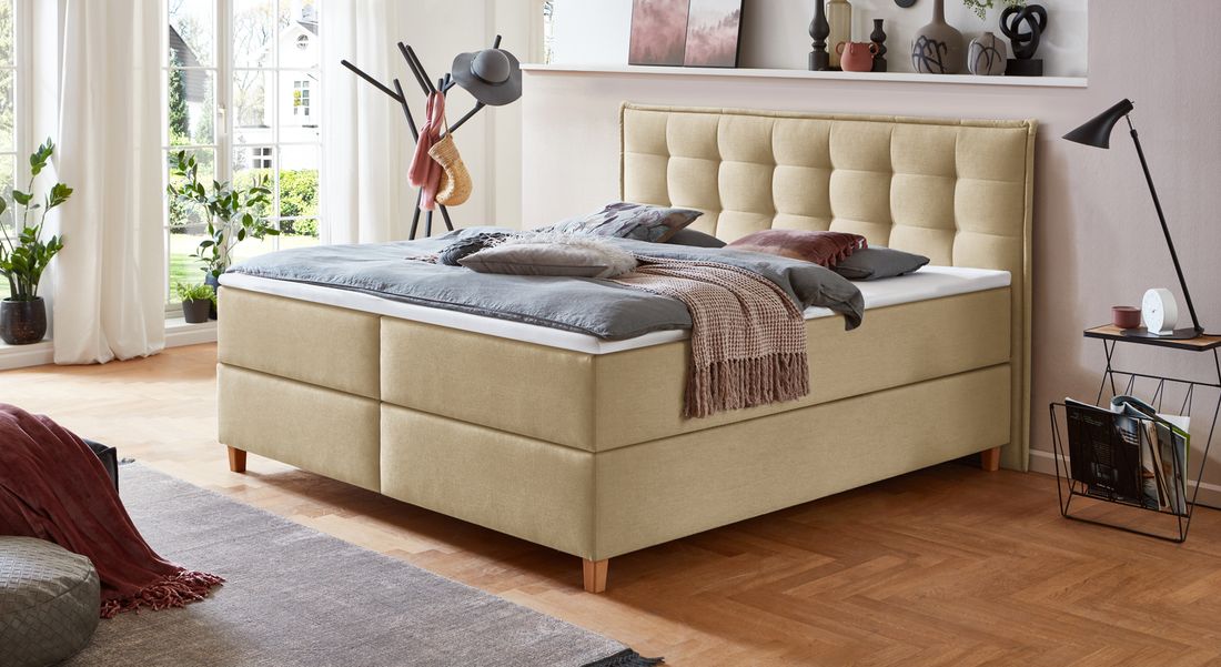 HOMELIV. Boxspringbett Lusaka