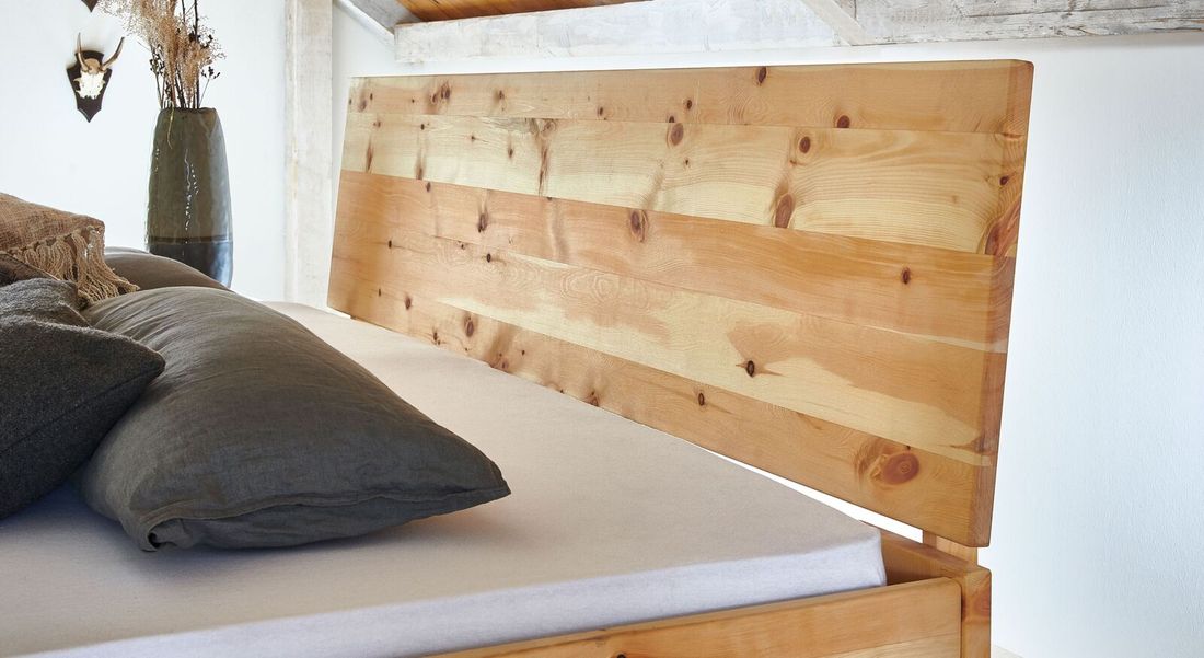 Bett Marmolata Komfort Zirbe Massivholz