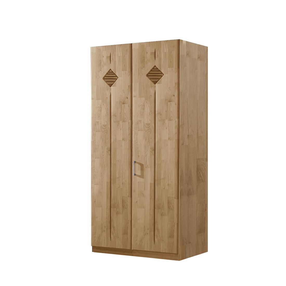 Drehtüren-Kleiderschrank Aliano Erle teilmassiv