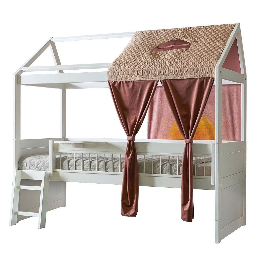 LIFETIME Hausbett Sunset Dreams Kiefer Massivholz mit Lattenrost und Schubkasten