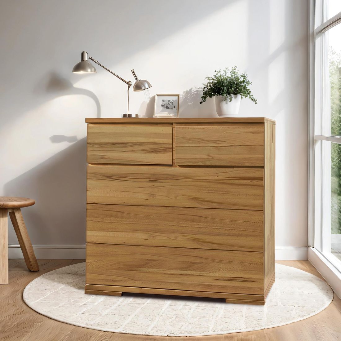 Kommode Andalucia Variante 3 Kernbuche Massivholz