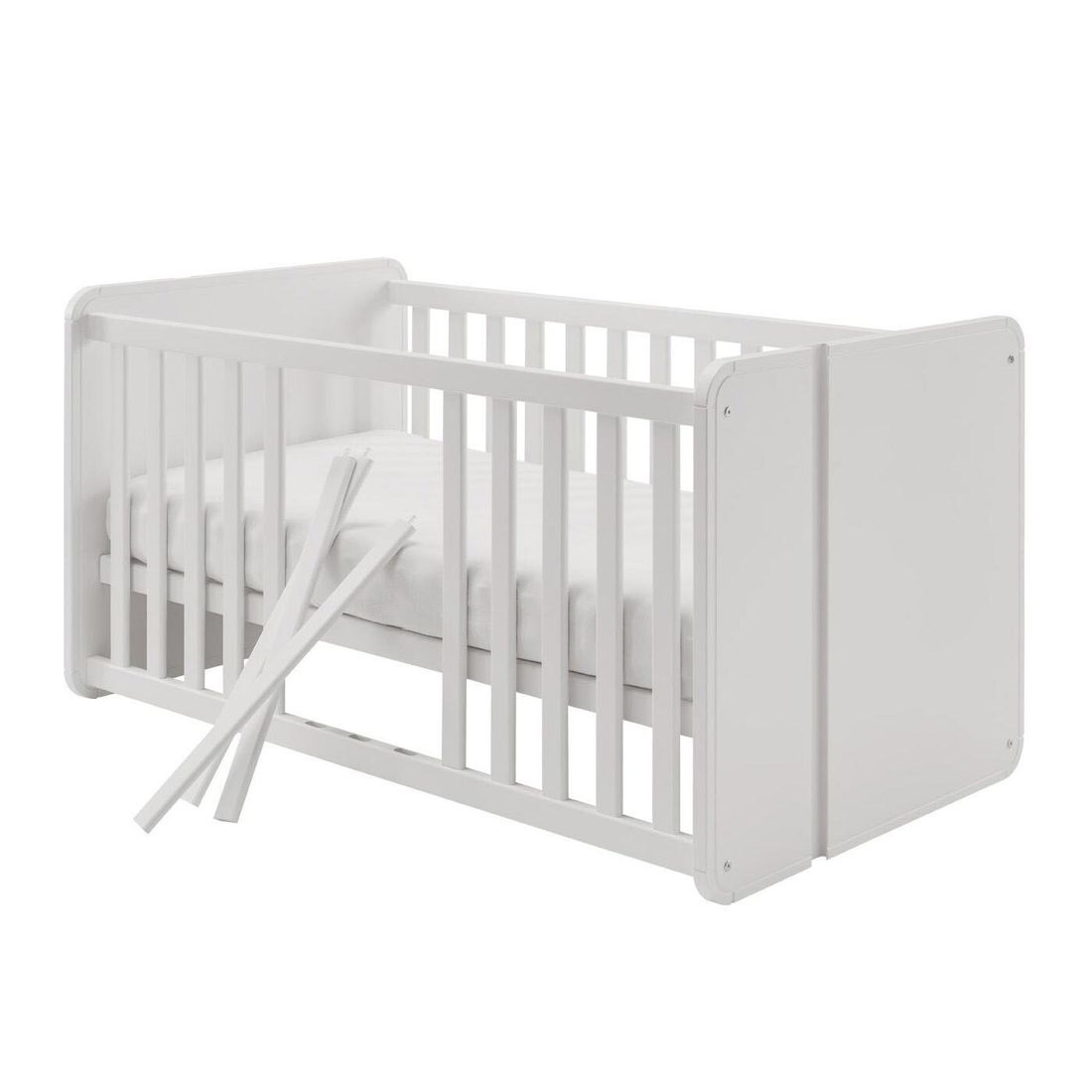 Babybett Kids Arctic mit Lattenrost und Schlupfsprossen