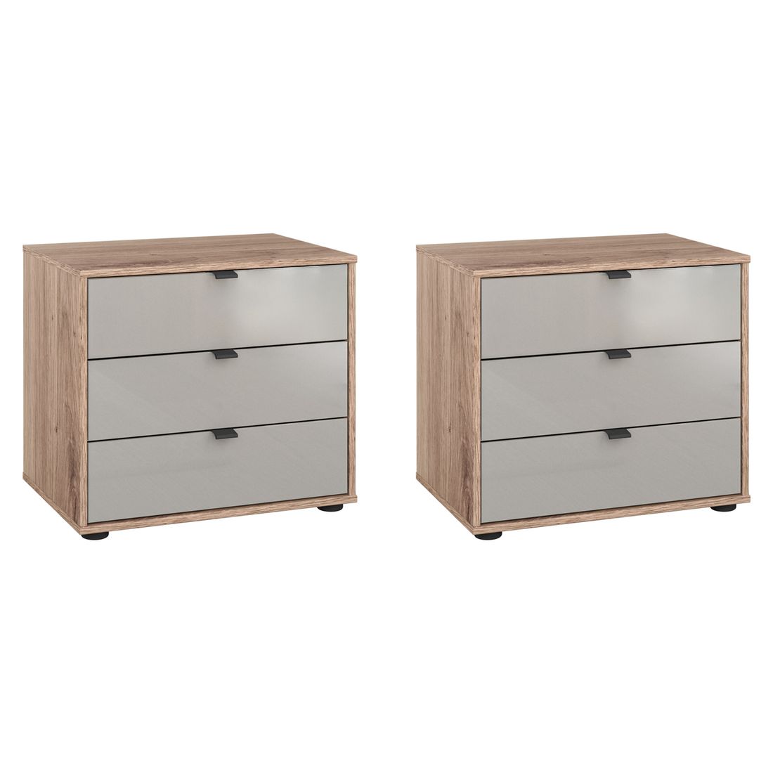 Nachttisch Tiam Eiche Dekor H 48cm