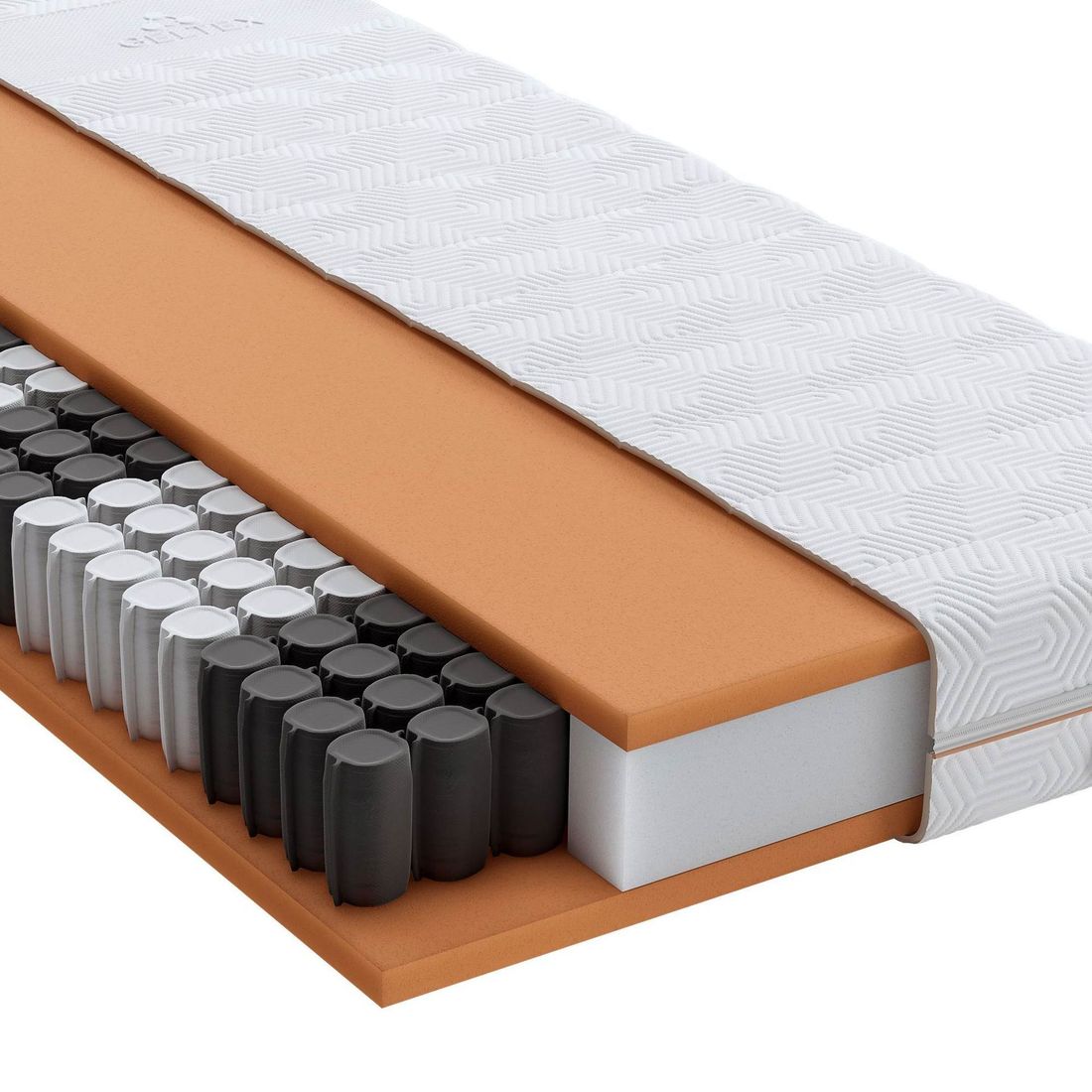 SCHLARAFFIA Taschenfederkern-Matratze GELTEX Quantum Pure 200 TFK