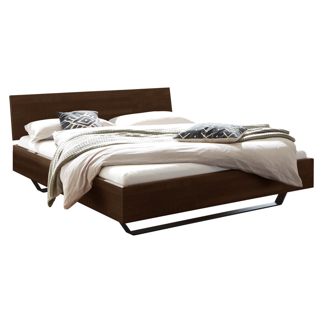 Bett Honoka Komfort Buche Massivholz