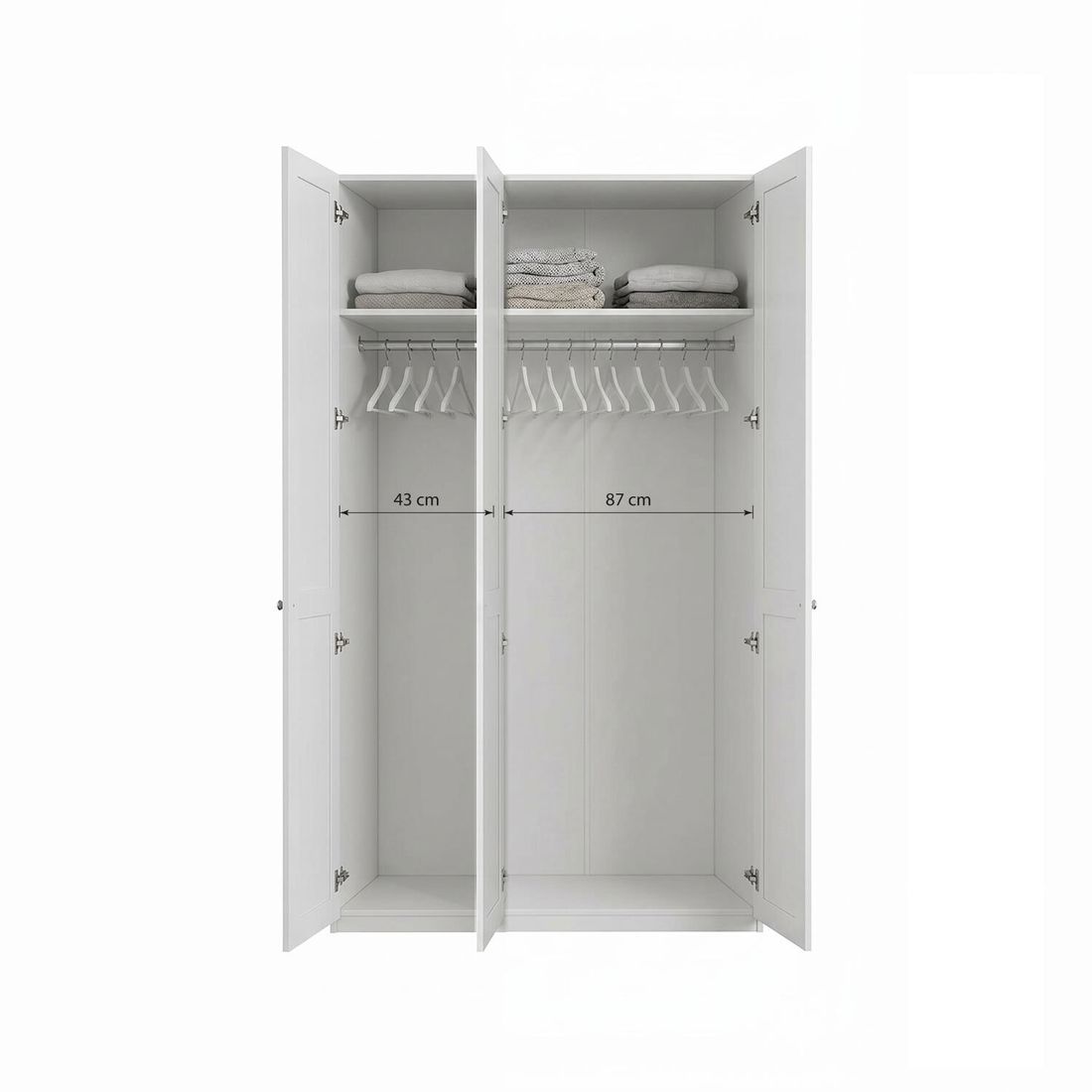 Drehtüren-Kleiderschrank Alvito