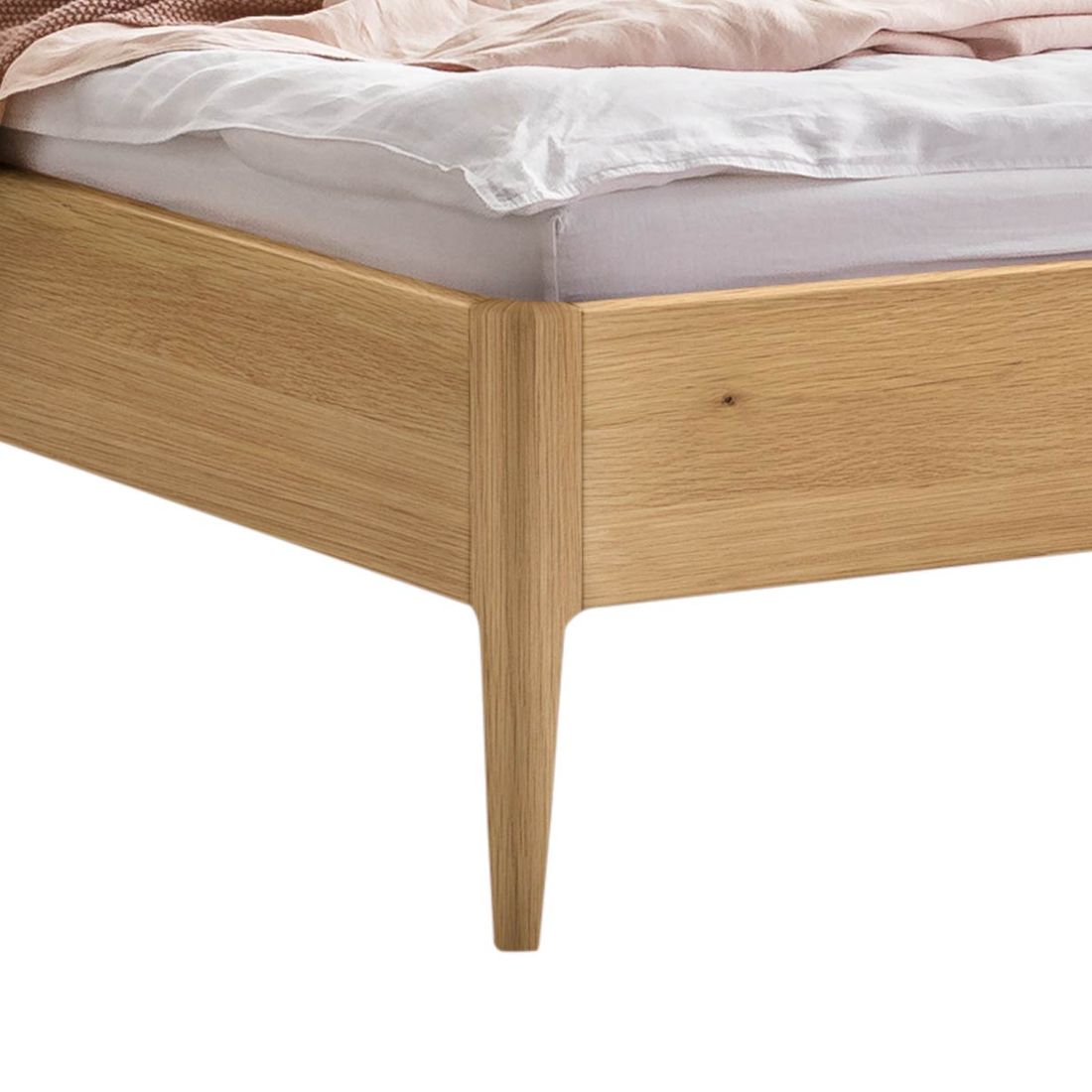 Bett Wavelo Eiche Massivholz