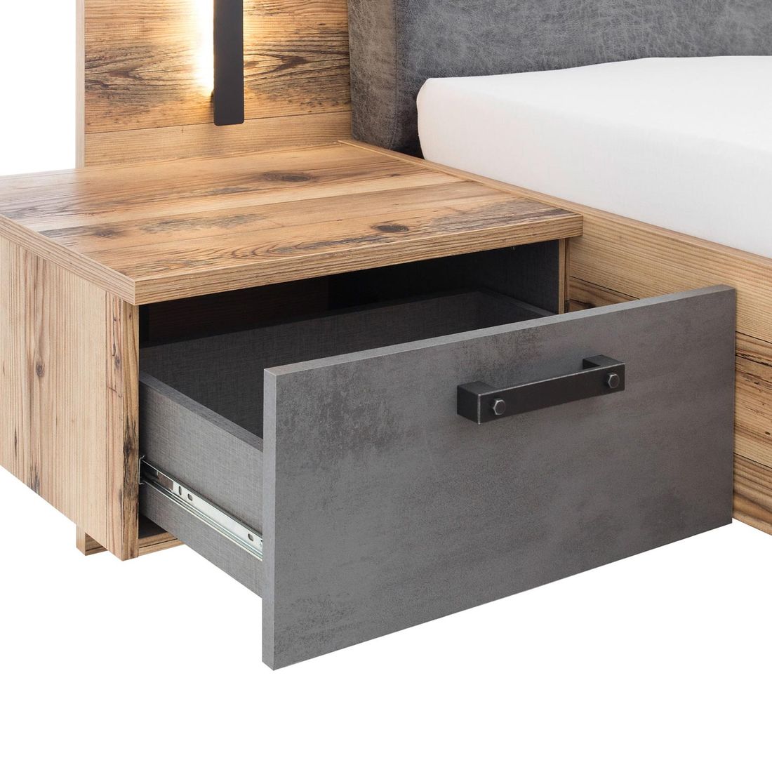 Bett mit Nachttischen Rocca