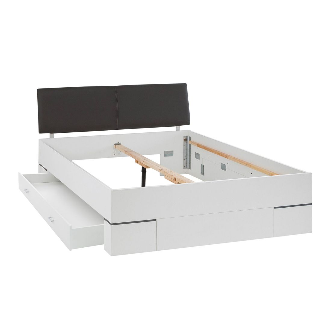 Komplettbett Nicaya Komfort mit Lattenrost, Matratze und Schubkasten 180x200cm