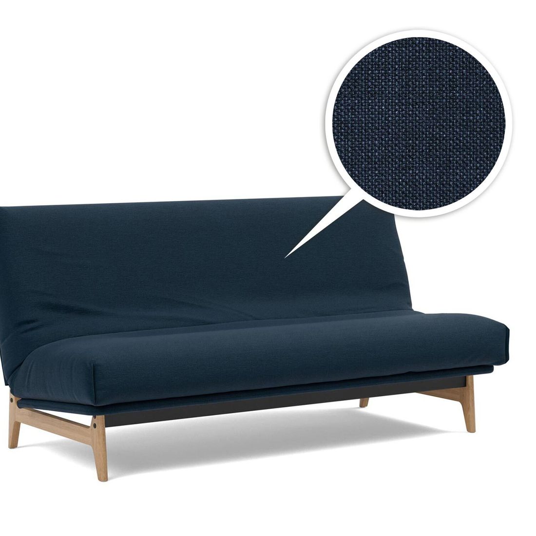 Schlafsofa Atessa Webstoff/Cord mit Lattenrost und Aufbewahrungstuch
