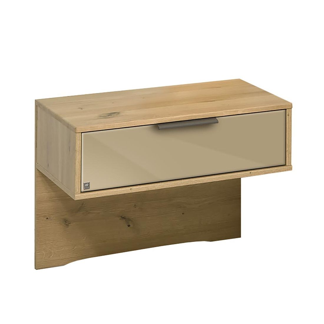 Musterring Schwebenachttisch San Francisco Eiche Dekor H 48cm Champagner