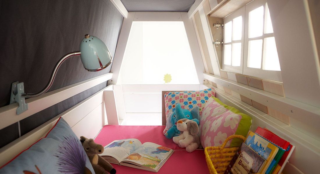LIFETIME Abenteuer- und Etagenbett Hangout Kiefer Massivholz mit Lattenrost
