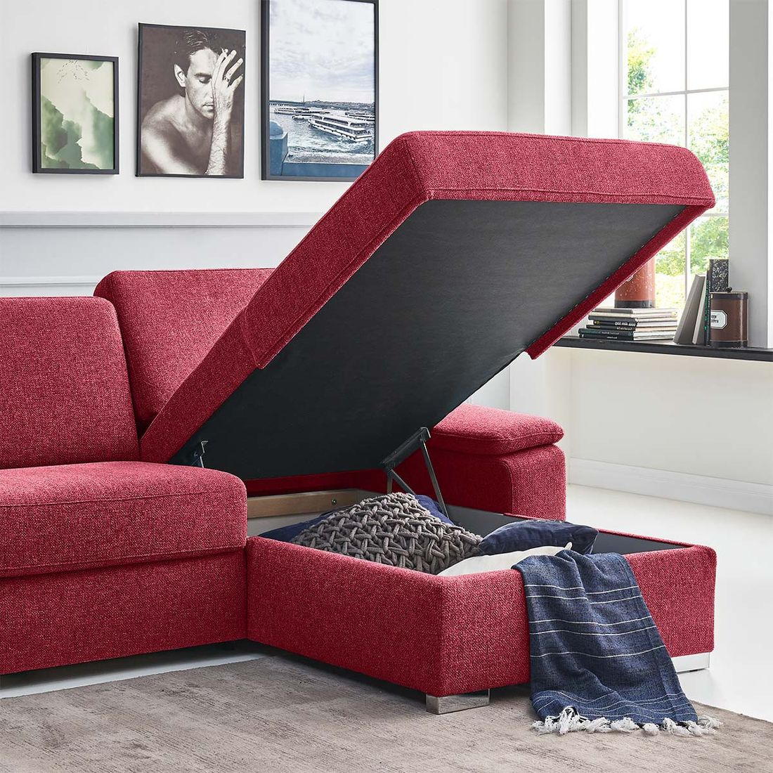Fabelhafte Eckschlafsofa Mit Bettkasten Bild