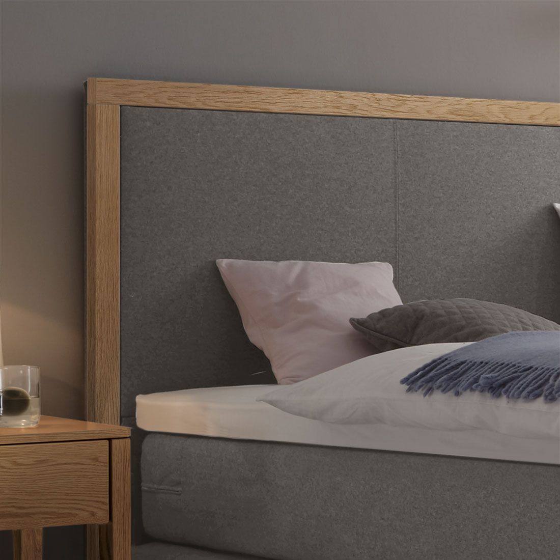 Hasena Elektro-Boxspringbett Elegant mit Kopfteil San Pietro