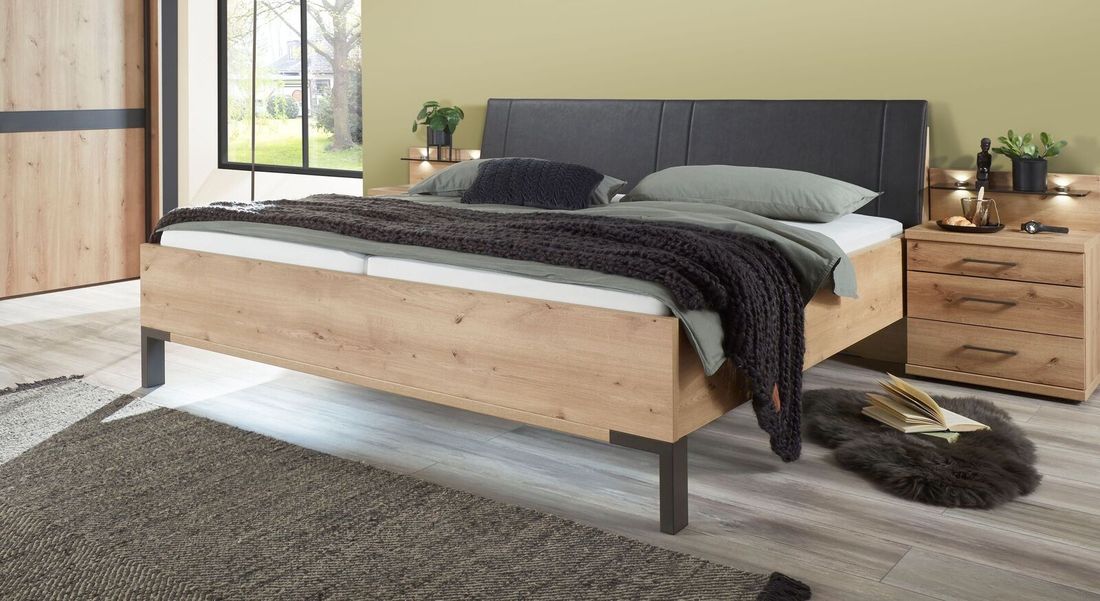 Bett Lothas Komfort Eiche Dekor
