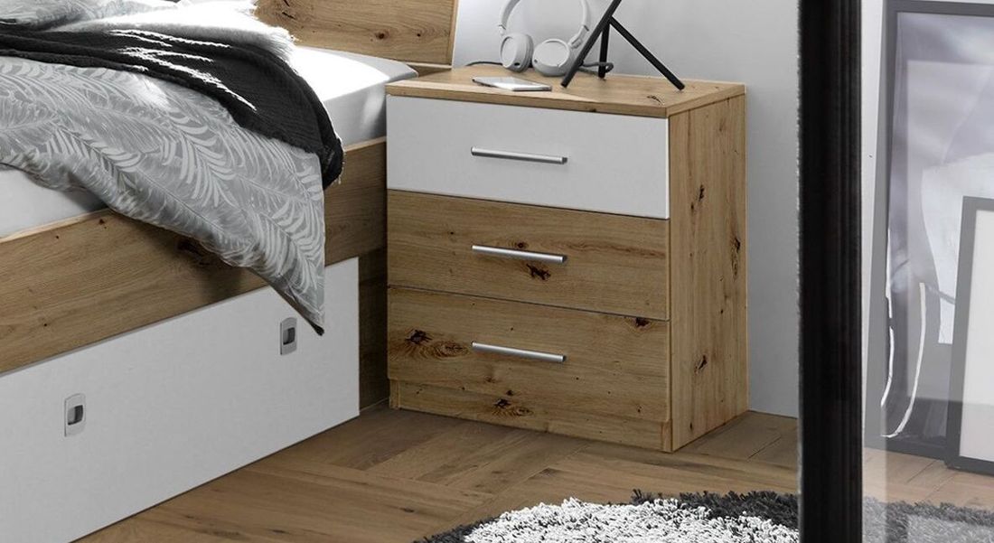 Nachttisch Duana Eiche Dekor H 56cm