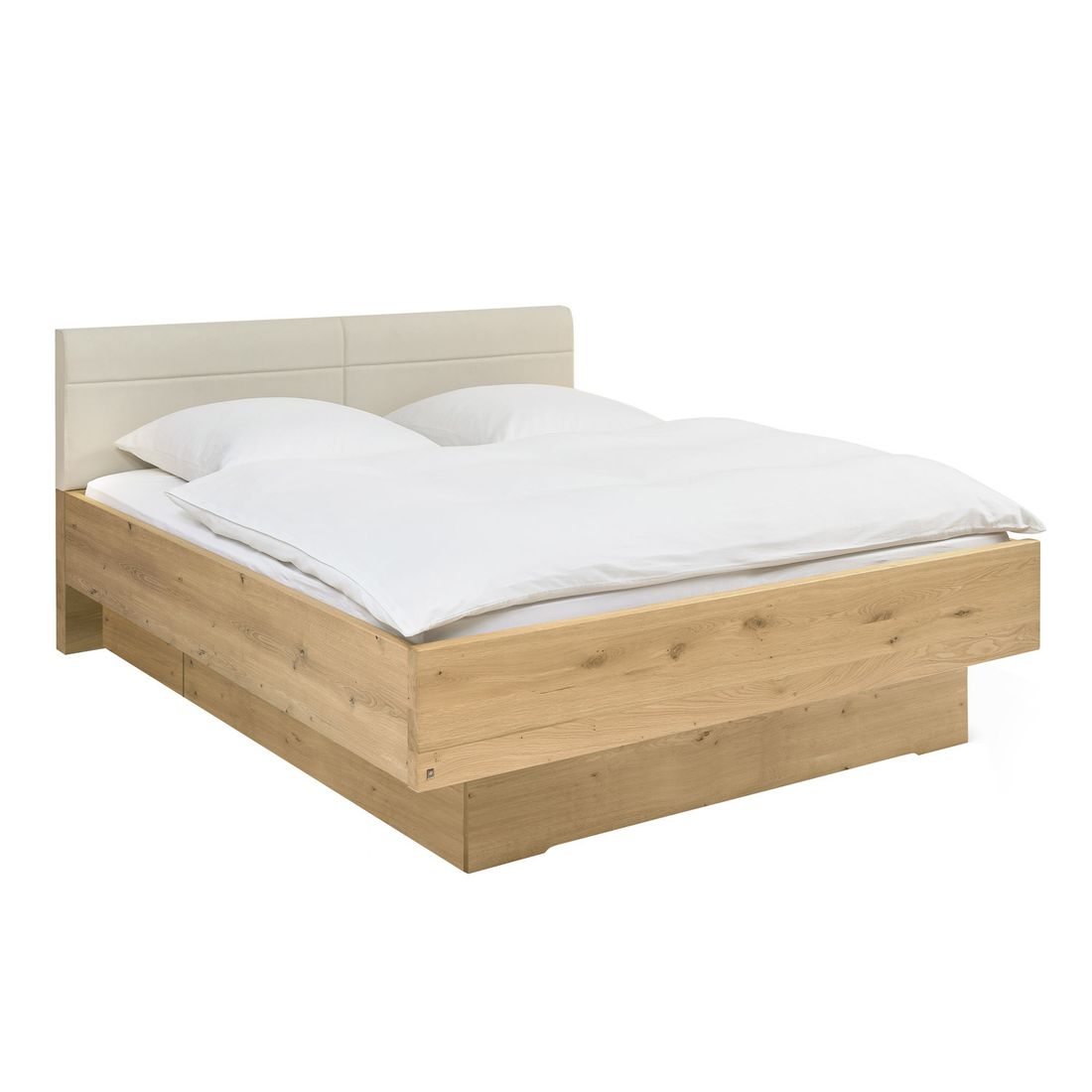 Musterring Bett San Francisco Komfort Eiche Dekor mit Schubkasten Champagner