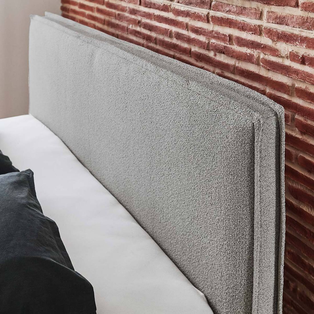 HOMELIV. Polsterbett SwitchIT Sheffield Webstoff mit Bettkasten und Lattenrost