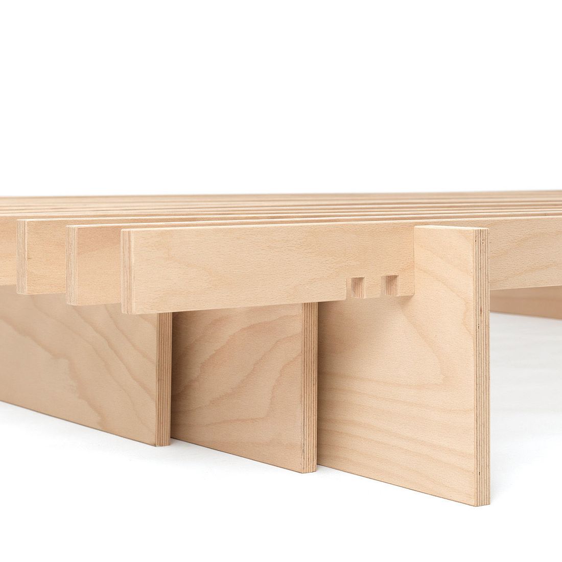Tojo Bett Parallel Buche Massivholz