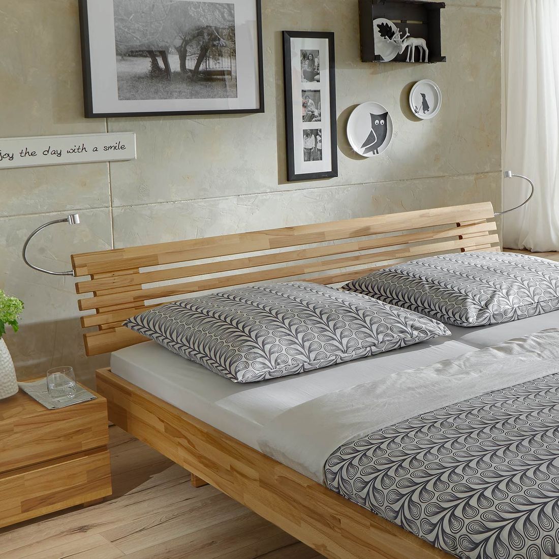 Bett Roma Buche Massivholz