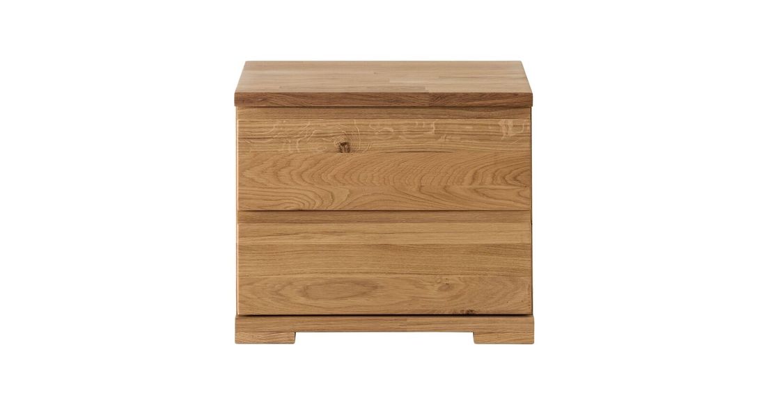 Nachttisch Nivan Wildeiche Massivholz H 45 cm