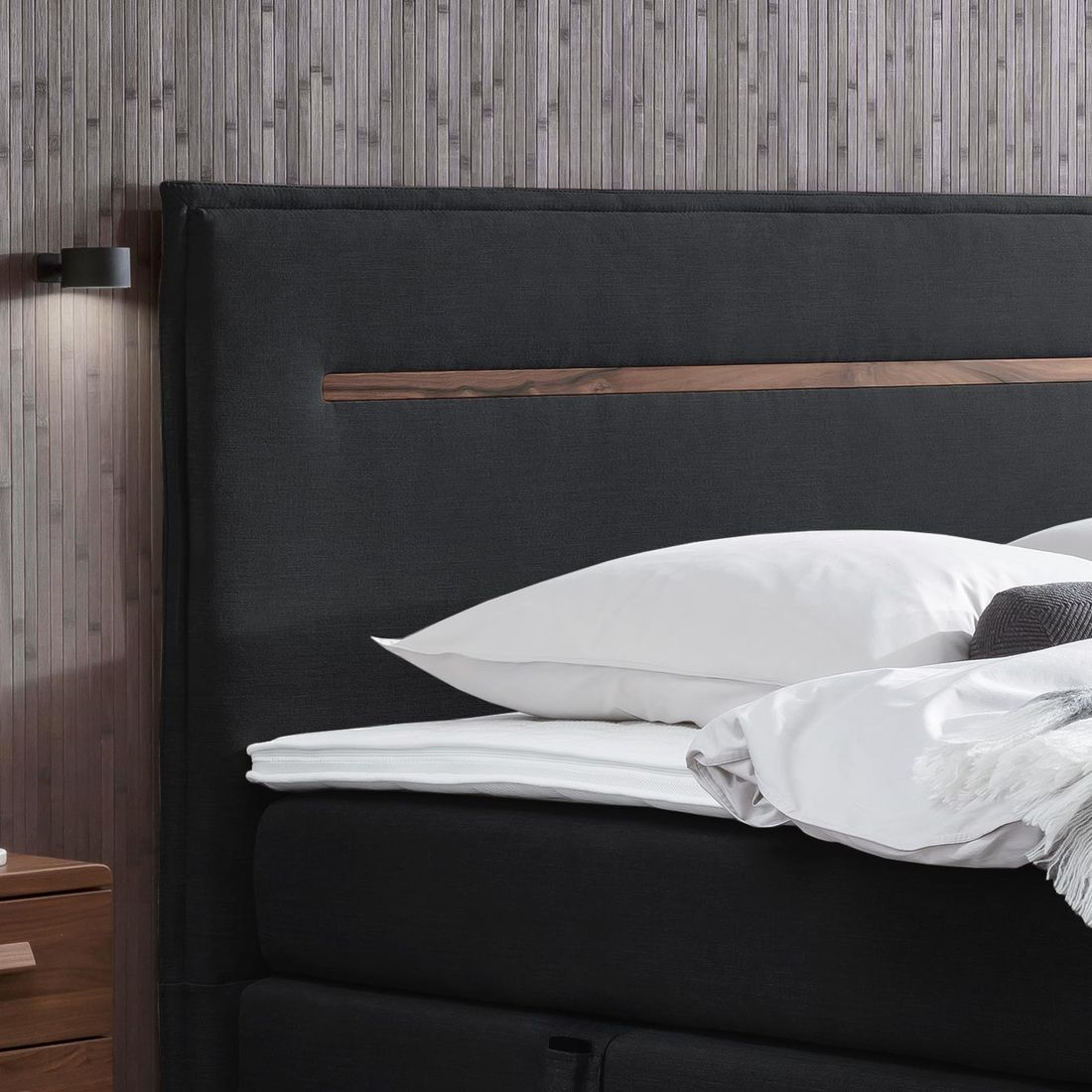 Hasena Elektro-Boxspringbett Elegant mit Kopfteil Zoe