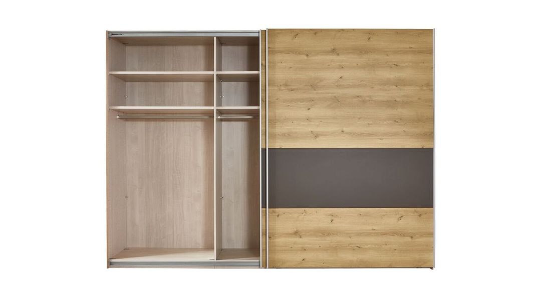 Schwebetüren-Kleiderschrank Atakama Eiche Dekor