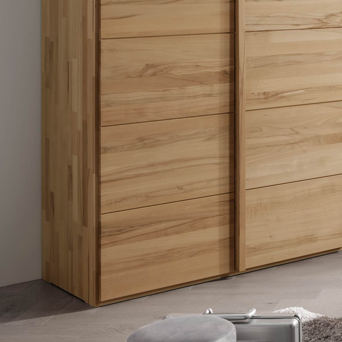 Drehtüren-Kleiderschrank Andalucia Kernbuche Massivholz