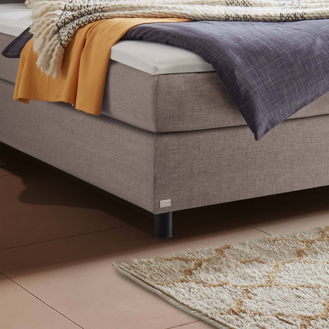 Boxspringbett Narel Webstoff