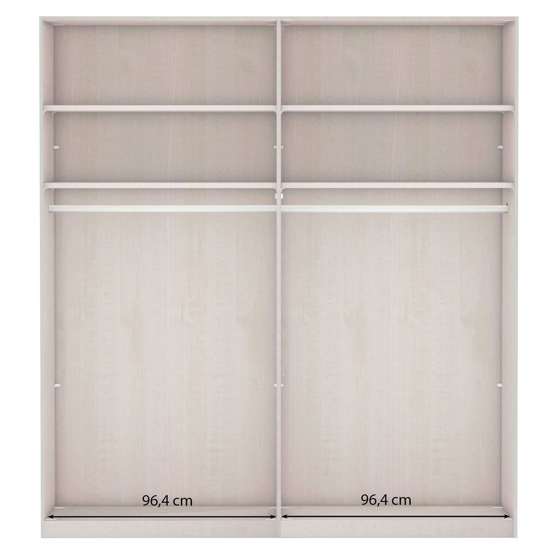 Schwebetüren-Kleiderschrank Marizo Eiche Dekor H 217cm