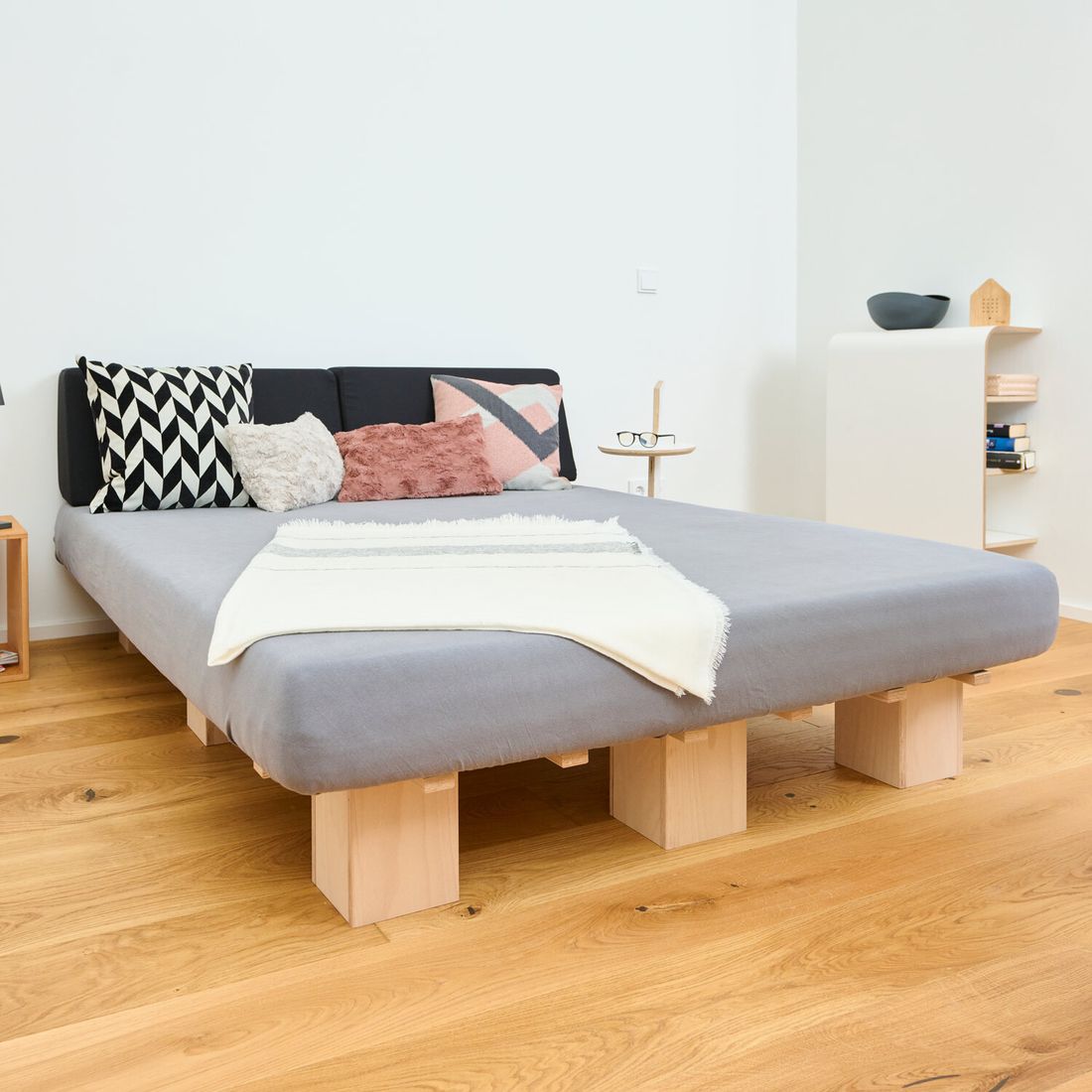 Tojo Bett System Buche Massivholz
