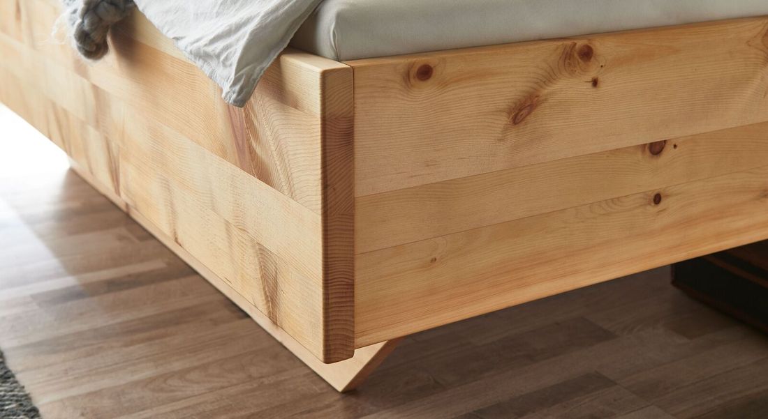 Bett Lautaro Komfort Zirbe Massivholz
