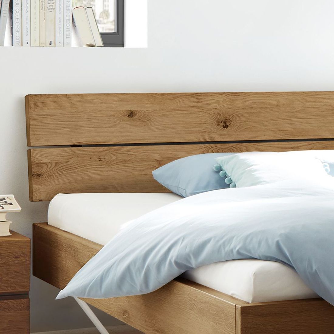 Bett Nakiri Wildeiche Massivholz