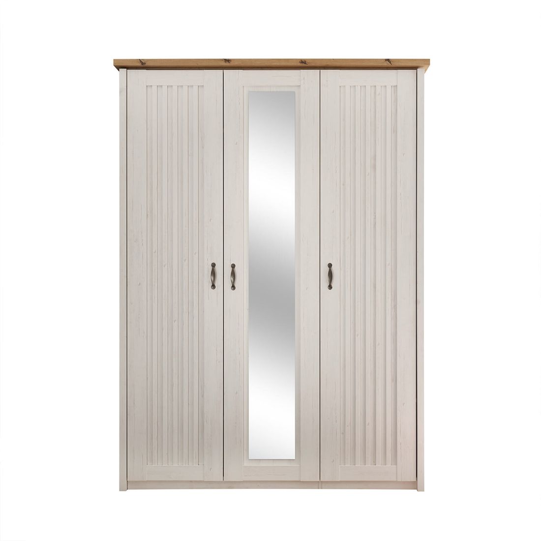 Drehtüren-Kleiderschrank Albin mit Spiegel