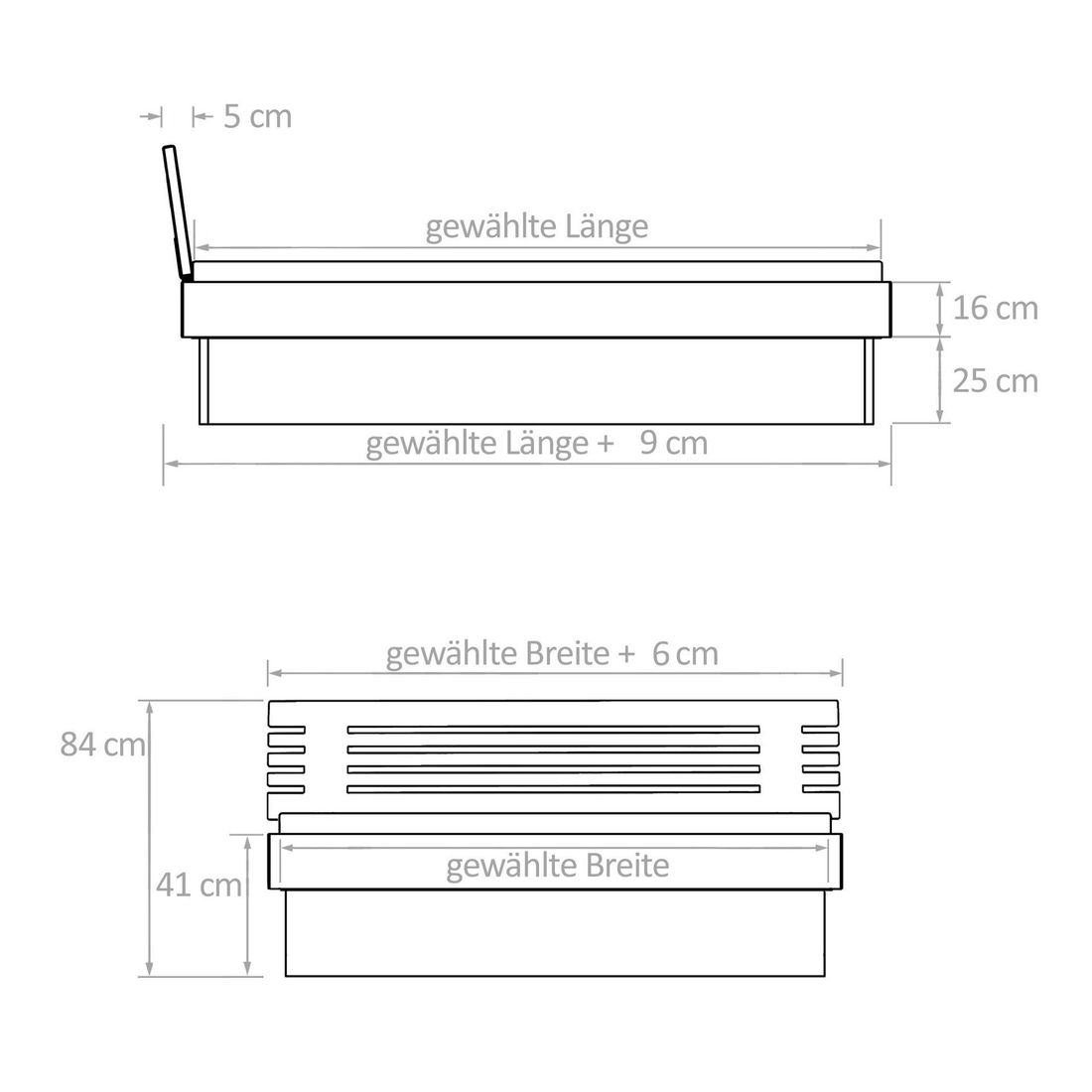 Bett Grosseto Komfort Buche Massivholz mit Bettkasten