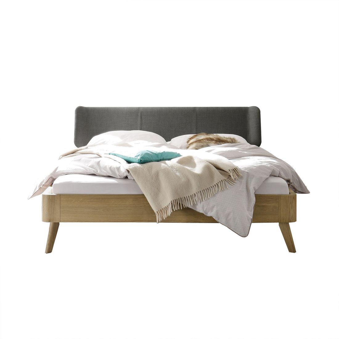 Bett Rakaia Eiche Massivholz
