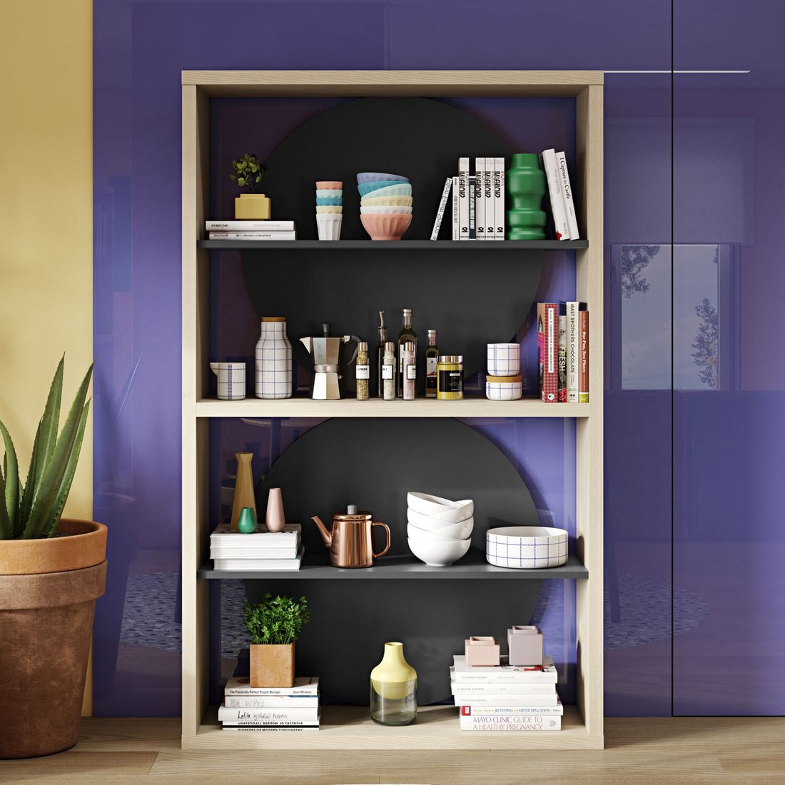 TEMAHOME Zero Wandregal 115x37x185cm
