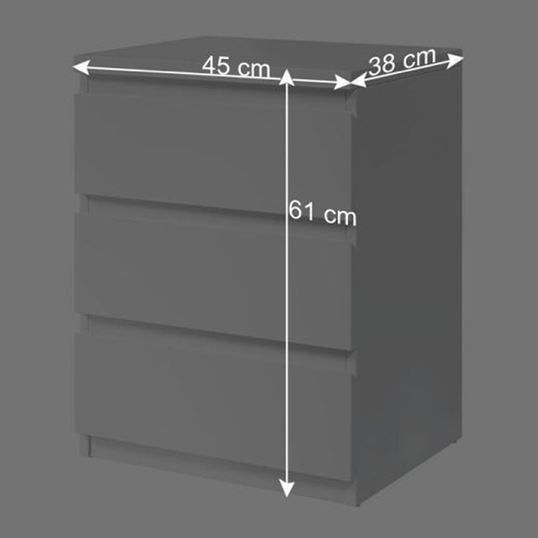 Nachttisch Haina H 44cm