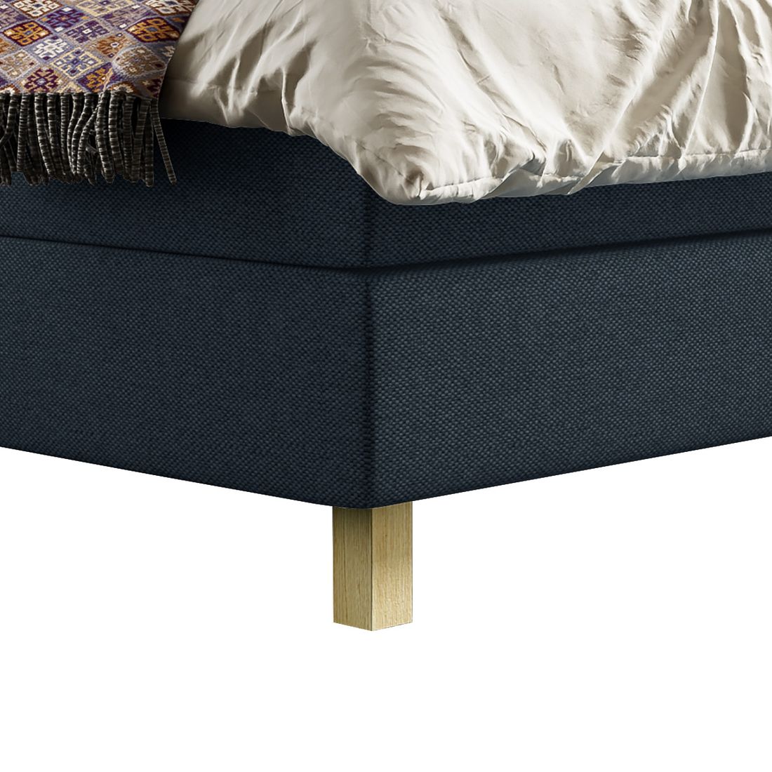 SCHLARAFFIA Boxspringbett Verdi Microvelours/Webstoff