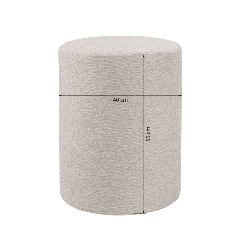 Polsterhocker Razoni Strukturstoff