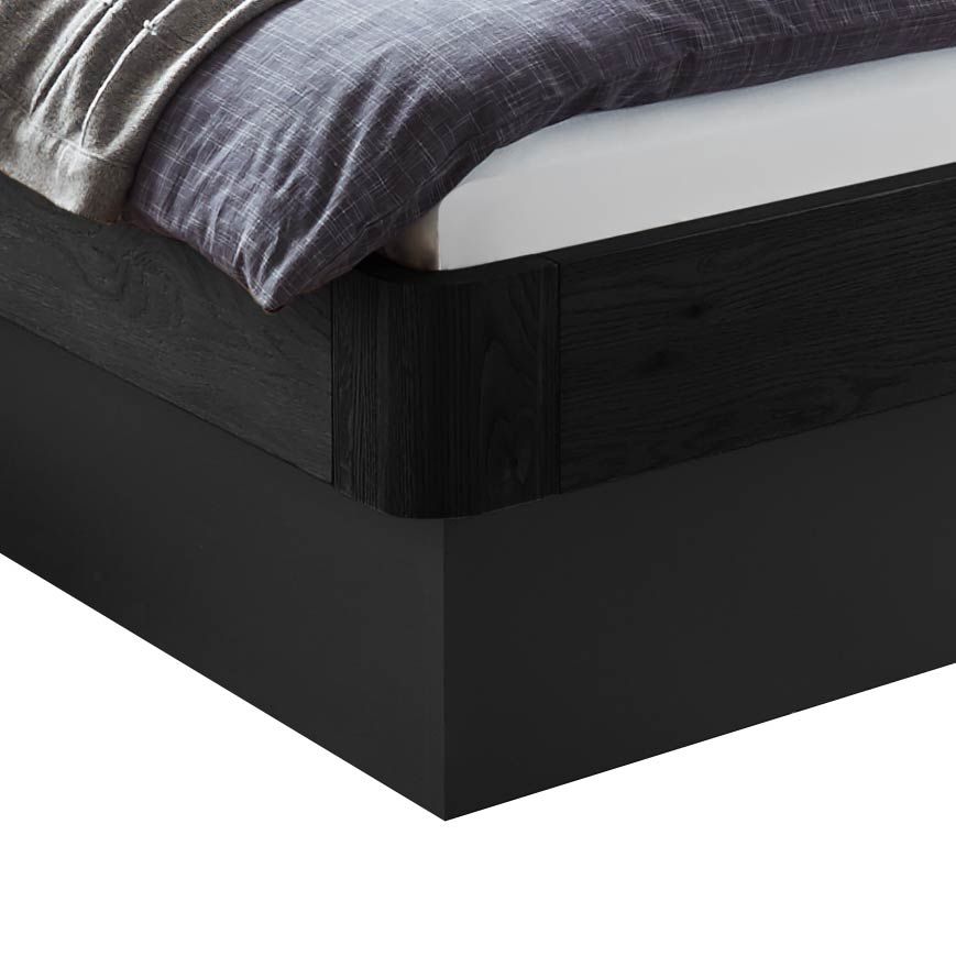 Bett Otavalo Komfort Eiche Massivholz mit Bettkasten