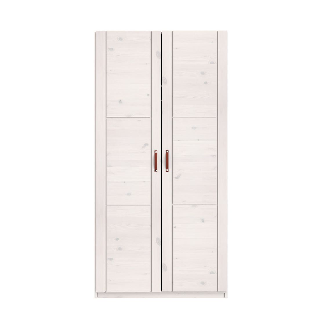 LIFETIME Drehtüren-Kleiderschrank Original Kiefer Massivholz mit Innenausstattung H 203cm