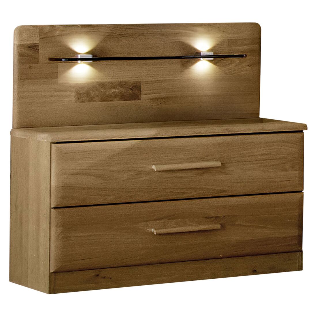 Nachttisch Taras Eiche teilmassiv H 40cm