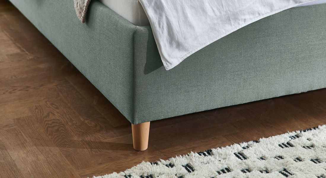 Polsterbett Kannur Webstoff mit Bettkasten