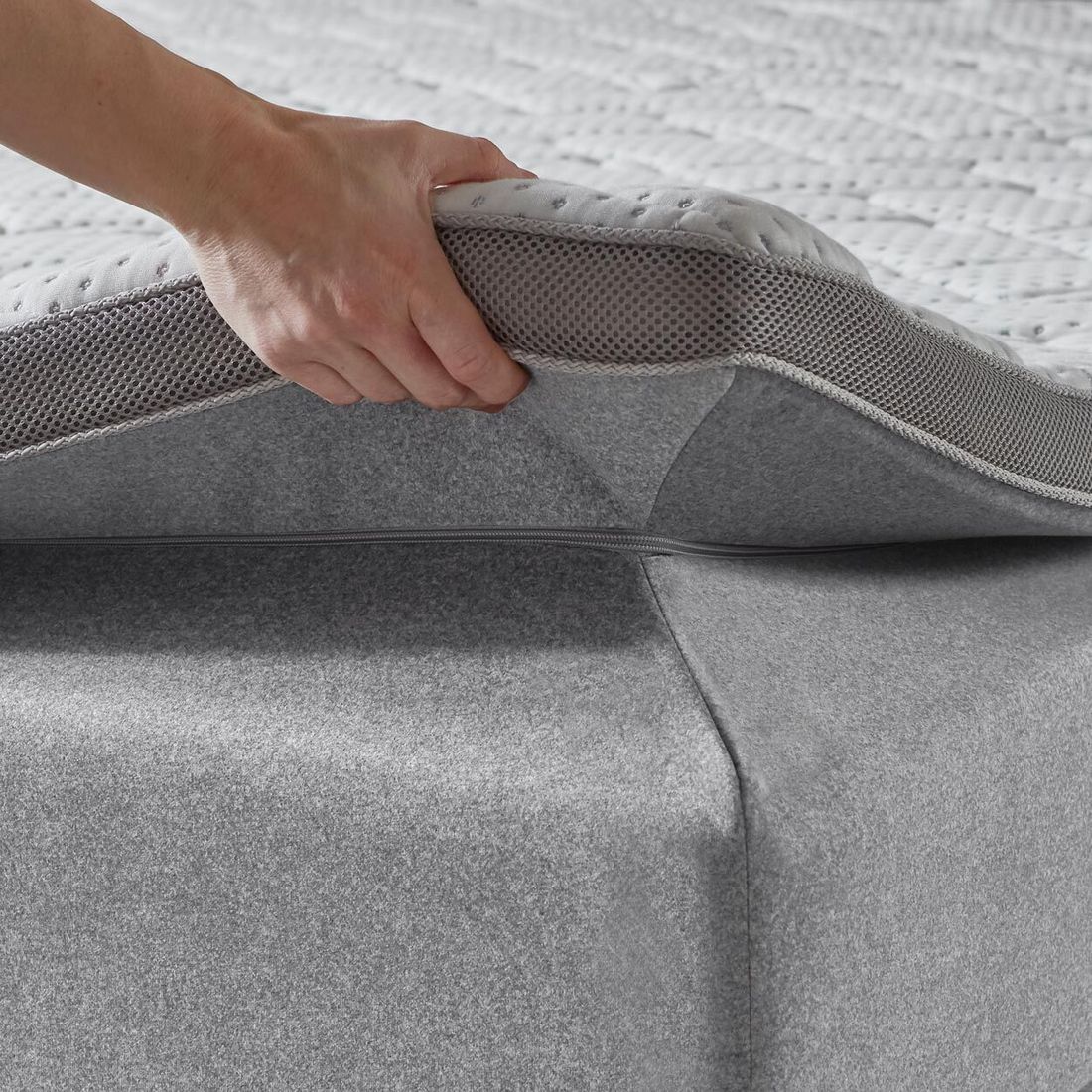Boxspring-Familienbett Tilda Webstoff 240x200cm