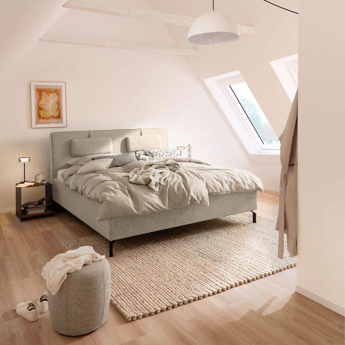 SCHÖNER WOHNEN-Kollektion Polsterbett Madrid Komfort Webstoff 180x200 cm