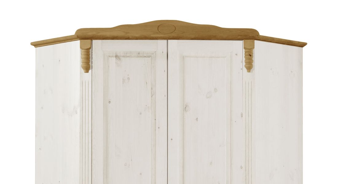 Eck-Kleiderschrank Countryside Kiefer Massivholz