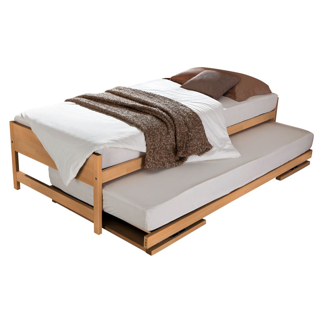 Ausziehbett On Top Buche Massivholz mit Lattenrost