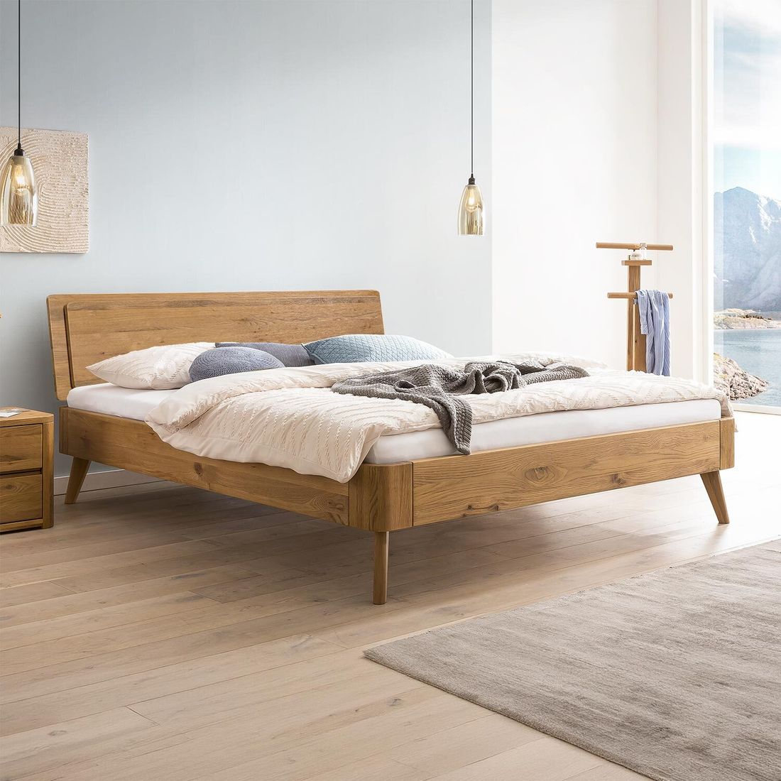 Bett Dosima Wildeiche Massivholz