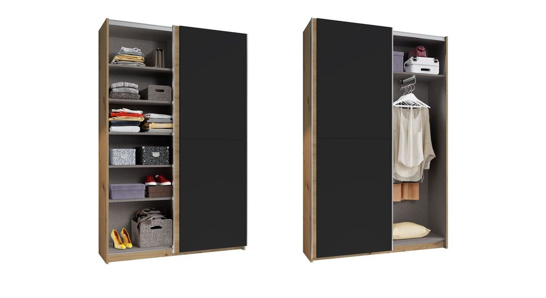 Schwebetüren-Kleiderschrank Nardo Eiche Dekor
